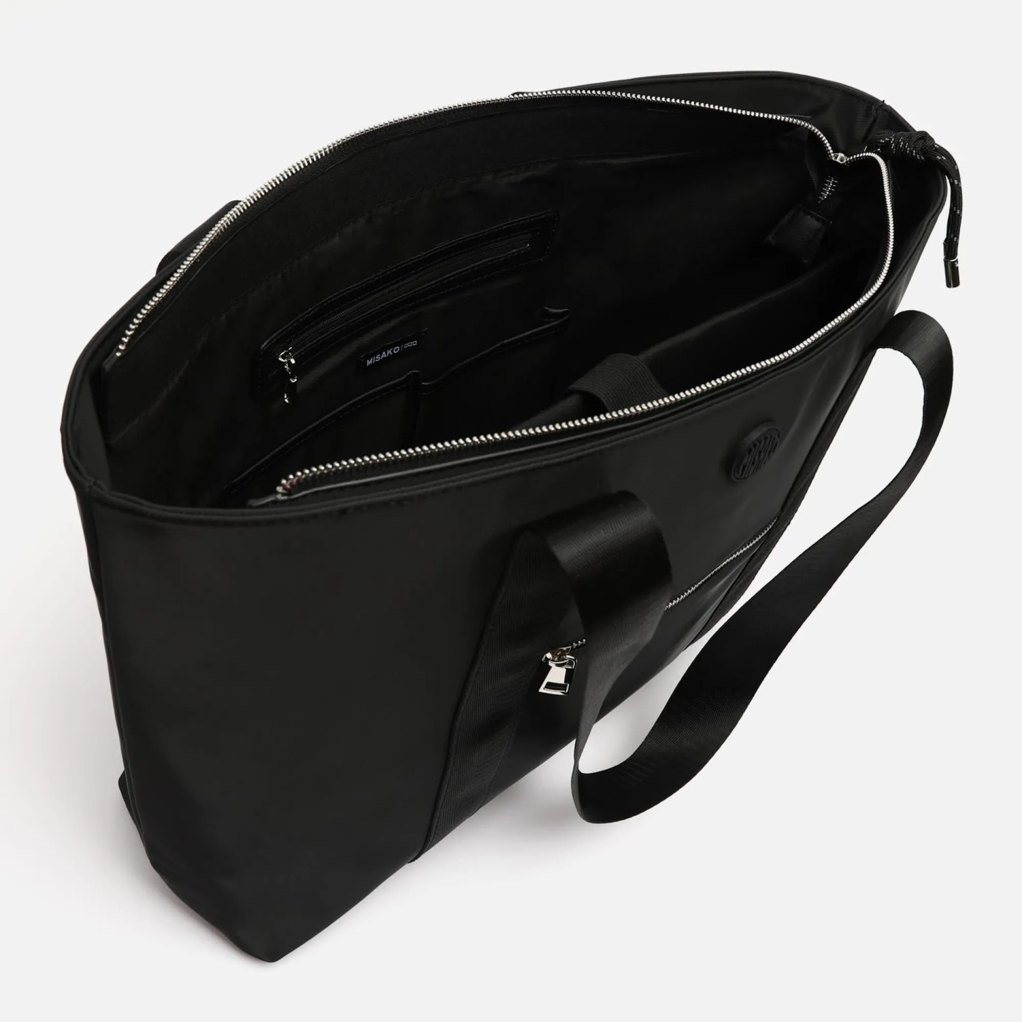 Misako Bolso shopper grande en nylon con bolsillo para tablet