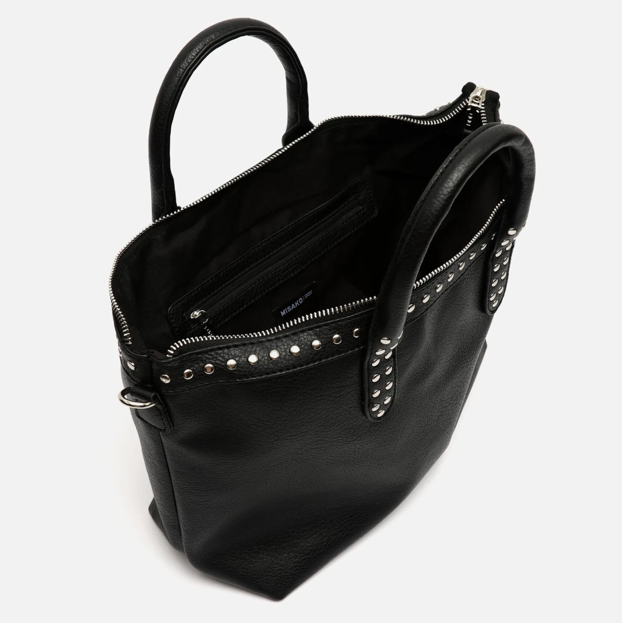 Misako Bolso tote con asa bandolera y detalles metálicos