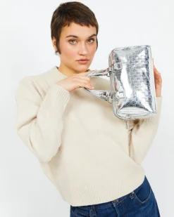 Misako Bolso tote pequeño con asa bandolera extraíble y estampado monogram