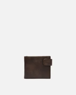 Hombre Misako Cartera con compartimento para billetes, tarjetas y monedas con cierre