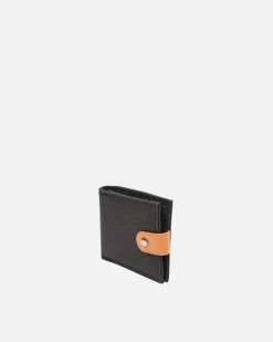 Hombre Misako Cartera con compartimento para billetes, tarjetas y monedas con cierre