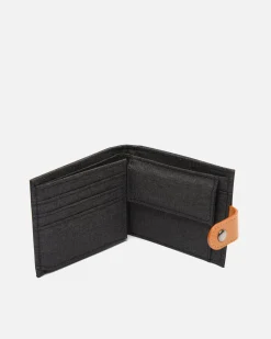 Hombre Misako Cartera con compartimento para billetes, tarjetas y monedas con cierre