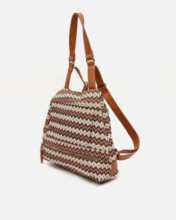 Misako Mochila antirrobo con estampado jacquard