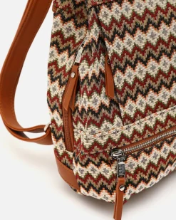 Misako Mochila antirrobo con estampado jacquard