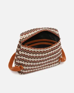 Misako Mochila antirrobo con estampado jacquard