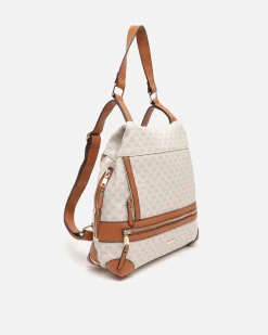 Misako Mochila antirrobo con estampado monograma