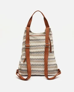 Misako Mochila antirrobo con estampado jacquard