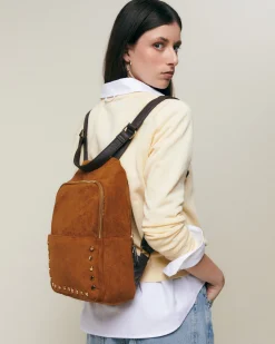 Misako Mochila antirrobo efecto ante con detalles metálicos