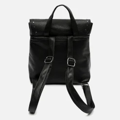 Misako Mochila con solapa y detalles metálicos