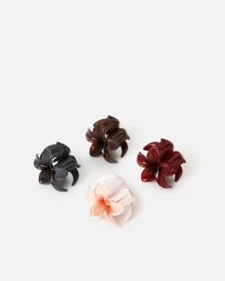 Misako Pack de pinzas de pelo pequeñas en forma de flor