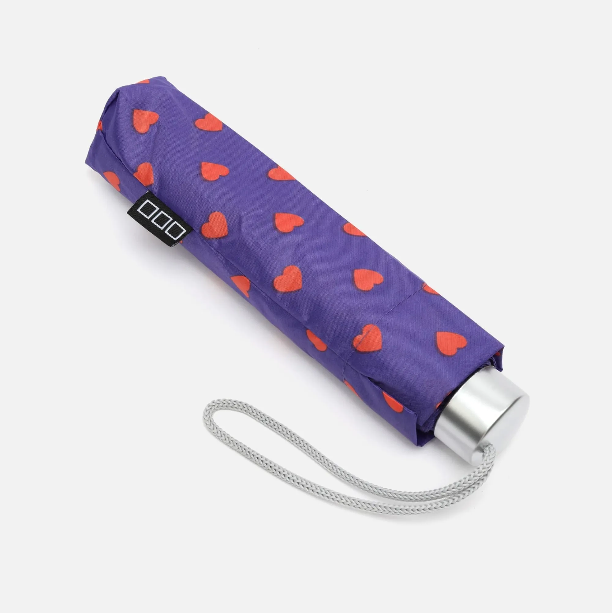 Misako Paraguas plegable con estampado de corazones