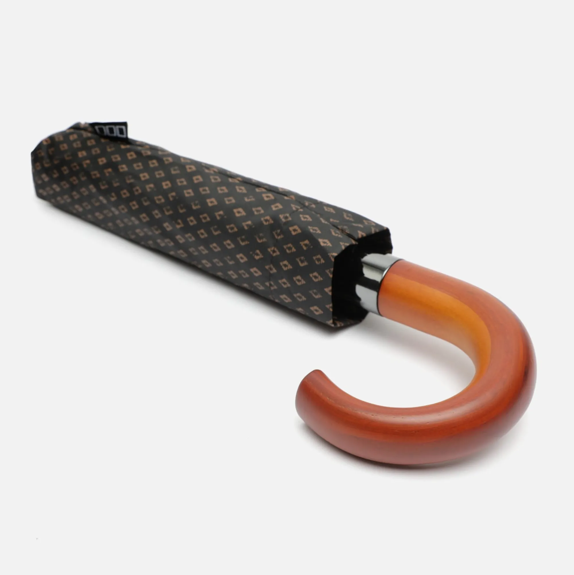 Hombre Misako Paraguas plegable estampado de rombos