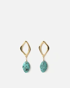 Misako Pendientes con piedra