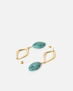 Misako Pendientes con piedra