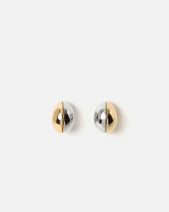 Misako Pendientes redondos bicolor