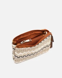 Misako Portamonedas con cierre de cremallera y estampado jacquard