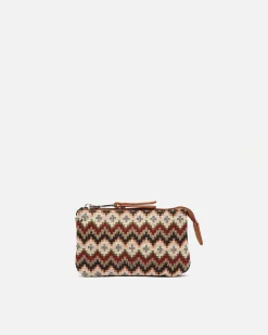 Misako Portamonedas con estampado jacquard